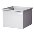 45 Gallon Natural LLDPE Rectangular Tamco® Heavy-Duty Tank with Internal Flange - 24" L x 24" W x 18" Hgt. (Cover Sold Separately)