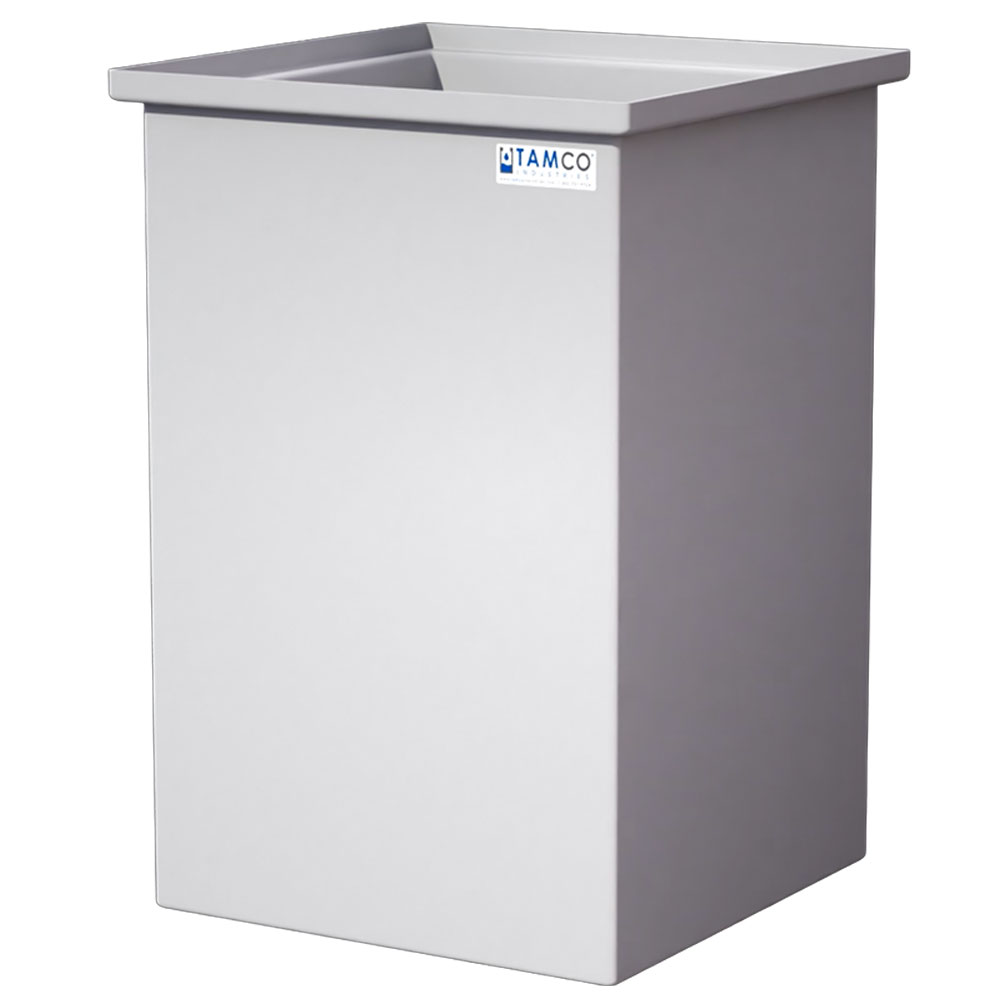 60 Gallon Natural LLDPE Rectangular Tamco® Heavy-Duty Tank with