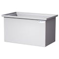 60 Gallon Natural LLDPE Rectangular Tamco® Heavy-Duty Tank with Internal Flange - 36" L x 20" W x 20" Hgt. (Cover Sold Separately)