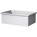 45 Gallon Natural LLDPE Rectangular Tamco® Heavy-Duty Tank with Internal Flange - 36" L x 24" W x 12" Hgt. (Cover Sold Separately)
