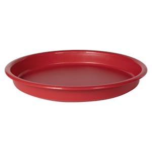 Red 13" Round Tray