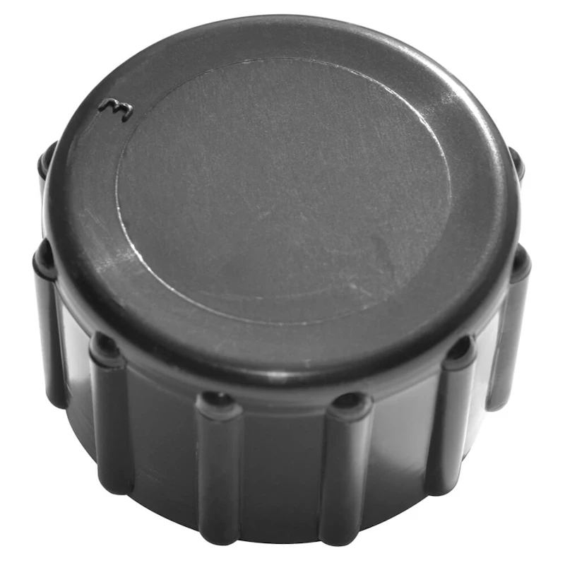 3/4" FNPS Black Polypropylene Cap