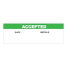 "Accepted" Rectangular & Round Labels