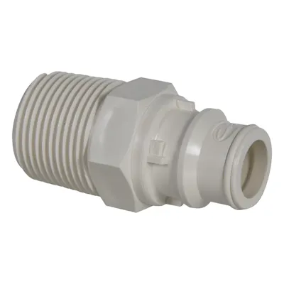 3/4" MNPT FFC35 Series Polysulfone Coupling Insert - Straight Thru (Body Sold Separately)