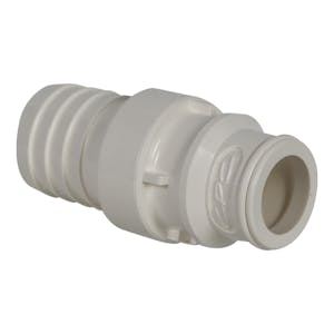 3/4" In-Line Hose Barb FFC35 Series Polysulfone Coupling Insert - Straight Thru (Body Sold Separately)