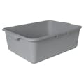 Gray HDPE Utility Bus Tote - 20" L x 15" W x 7" Hgt. (Lid Sold Separately)