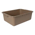 Brown HDPE Utility Bus Tote - 20" L x 15" W x 7" Hgt. (Lid Sold Separately)