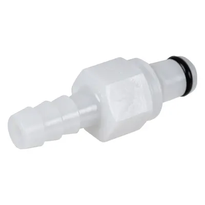1/4" In-Line Hose Barb PMC Series Acetal Insert - Shutoff (Body Sold Separately)