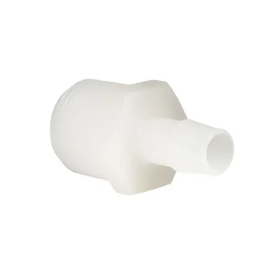 1/2" Tube ID x 3/4" NPT Natural Kynar® PVDF Threaded Adapter