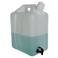 5 Gallon Natural HDPE Nalgene™ Jerrican Modified by Tamco® with Fast Draw Off Spigot