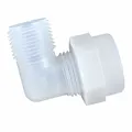 1/2" Tube x 1/2" MNPT PFA Elbow Adapter