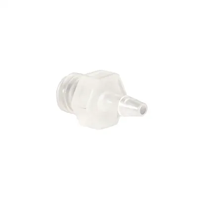 1/16" Tube ID x 10-32 UNF Thread Natural Kynar® PVDF Threaded Adapter