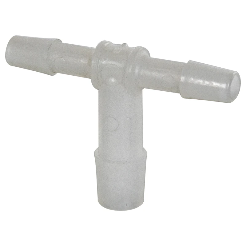 1/4" x 1/4" x 3/8" Tube ID Natural Kynar® PVDF Reducing Tee