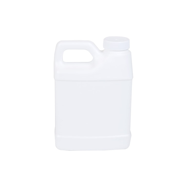 16 oz. White HDPE F-Style Jug with 33/400 White Ribbed Cap with F217 Liner