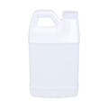 64 oz. White HDPE F-Style Jug with 38/400 White Ribbed Cap with F217 Liner