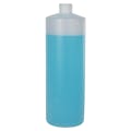 32 oz. Natural HDPE Flame-Treated Cylindrical Sample Bottle with 28/410 Neck (Sprayer or Cap Sold Separately)