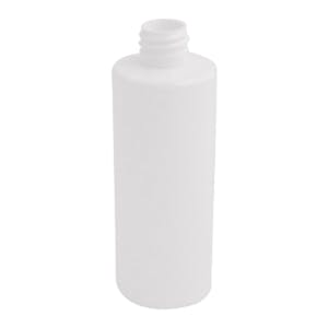 4 oz. White HDPE (25% PCR Material) Cylindrical Sample Bottle with 24/410 Neck (Cap Sold Separately)