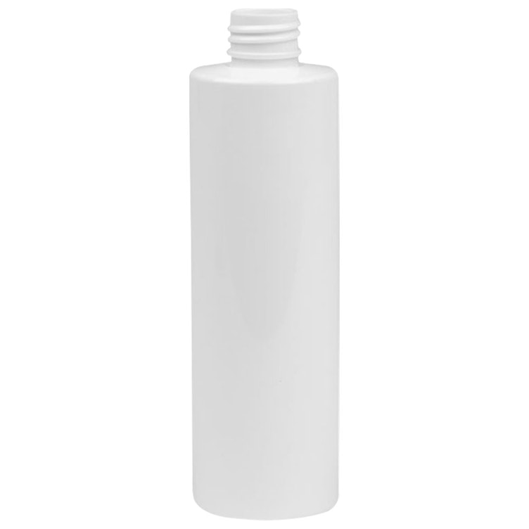 12 oz. White HDPE Cylindrical Sample Bottle with 24/410 Neck (Cap Sold Separately)