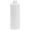 16 oz. White HDPE Cylindrical Sample Bottle with 24/410 Neck (Sprayer or Cap Sold Separately)