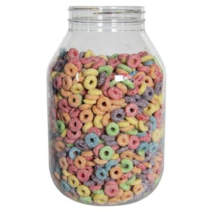 128 oz. (1 Gallon) Clear PET Round Jar with 100/400 Neck (Caps Sold Separately)