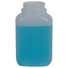 8 oz. Natural HDPE Wide Mouth Oblong Bottle with 43/400 Neck (Cap Sold Separately)