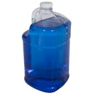 1 Gallon Clear PVC Jug with 38/400 White Ribbed Cap with F217 Liner