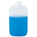 1-1/4 oz. Natural LDPE Oval Bottle with 18/410 White Ribbed Cap with F217 Liner
