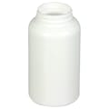16.9 oz./500cc White HDPE Wide Mouth Packer Bottle with 53/400 Neck (Cap & Band Sold Separately)