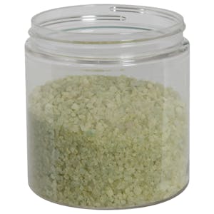 8 oz. Clear PET Straight-Sided Round Jar with 70/400 Neck (Cap Sold Separately)