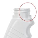 16 oz. White Pistol Grip HDPE Spray Bottle with 28/400 Neck (Sprayer or Cap Sold Separately)