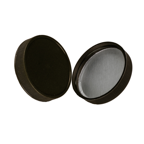 53/400 Black Polypropylene Cap with Heat Induction Liner | U.S.