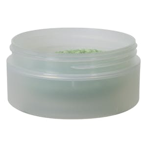 4 oz. Natural Frosted Polypropylene Straight-Sided Double-Walled Round Jar with 89/400 Neck (Cap Sold Separately)