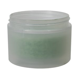 8 oz. Natural Frosted Polypropylene Straight-Sided Double-Walled Round Jar with 89/400 Neck (Cap Sold Separately)