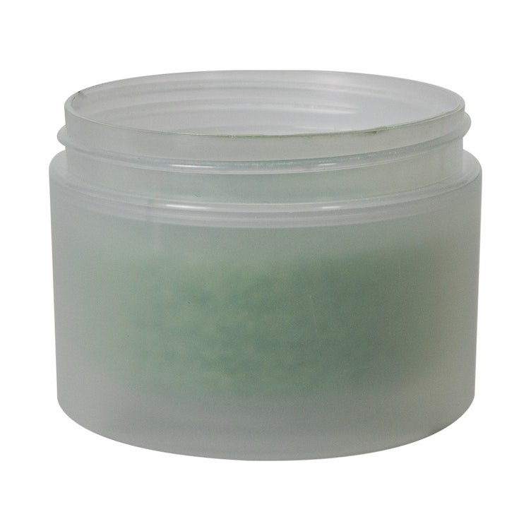 8 oz. Natural Frosted Polypropylene Straight-Sided Double-Walled Round Jar with 89/400 Neck (Cap Sold Separately)