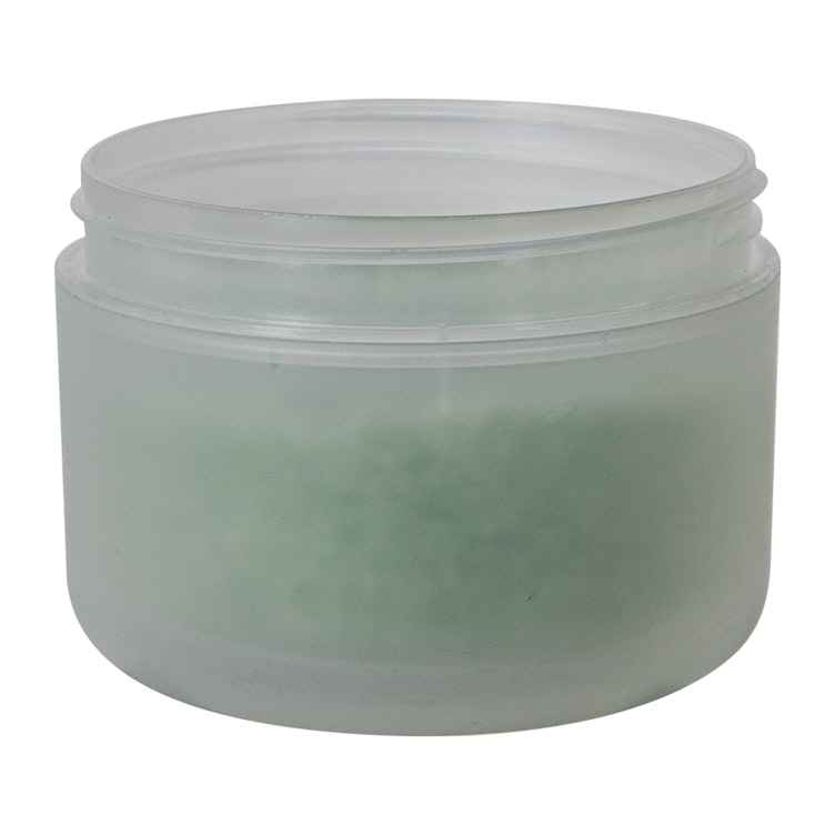 Frosted Polypropylene Dome Double-Wall Jars & Caps