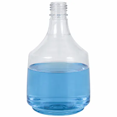 36 oz. Clear PET Mega Round Spray Bottle with 28/400 Neck (Sprayer Sold Separately)