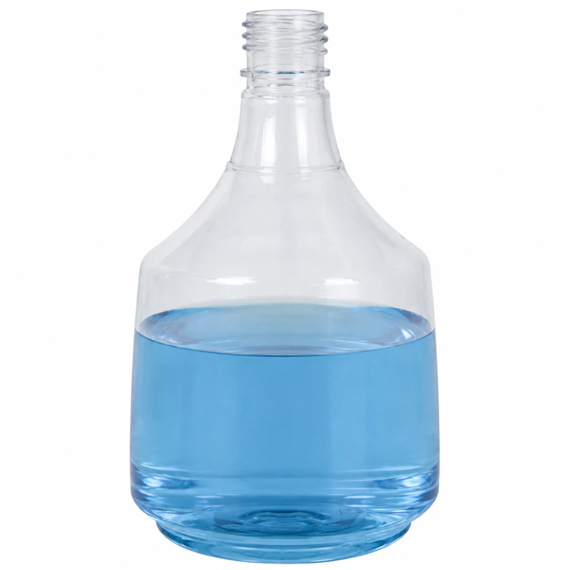 36 oz. Clear PET Mega Round Spray Bottle with 28/400 Neck (Sprayer Sold Separately)