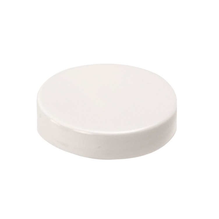 53/400 White Polypropylene Smooth Unlined Cap