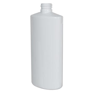 White PVC Oval Bottle