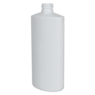 White PVC Oval Bottle