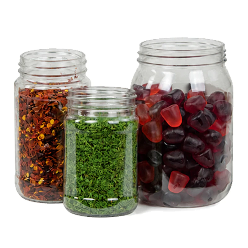 Clear PET Round Jars