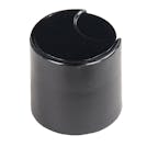 28/410 Black Polypropylene Disc-Top Dispensing Cap with 0.330" Orifice