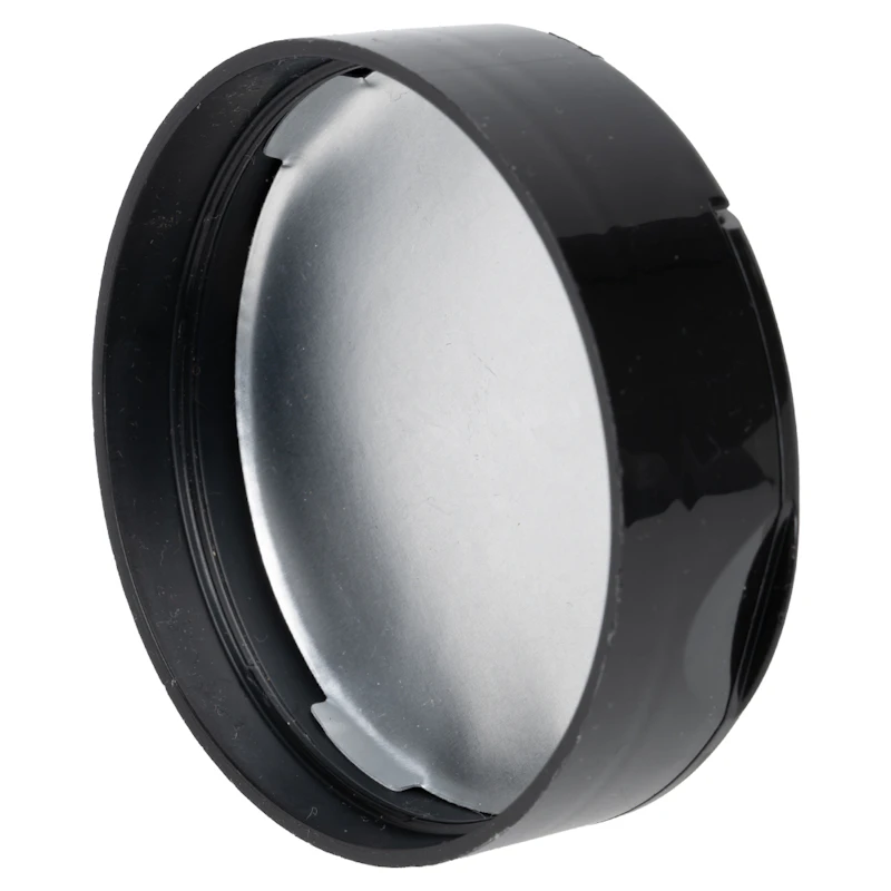 63/485 Black Tear Drop Dual Door Spice Cap with Heat Induction Liner for PET Jars