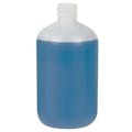 16 oz. Natural HDPE Boston Round Bottle with 24/410 Neck (Cap Sold Separately)