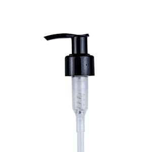 24/410 Black Lock-Up Lotion Pump with 6-7/8" Dip Tube
