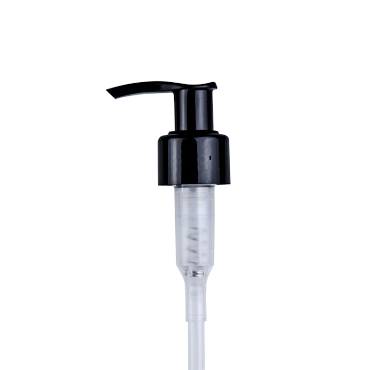 24/410 Black Lock-Up Lotion Pump with 5-1/2" Dip Tube