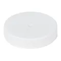 53/400 White Polypropylene Unlined Ribbed Cap
