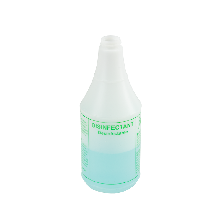24 oz. HDPE Disinfectant Bottle with 28/400 Neck (Sprayer or Cap Sold Separately)