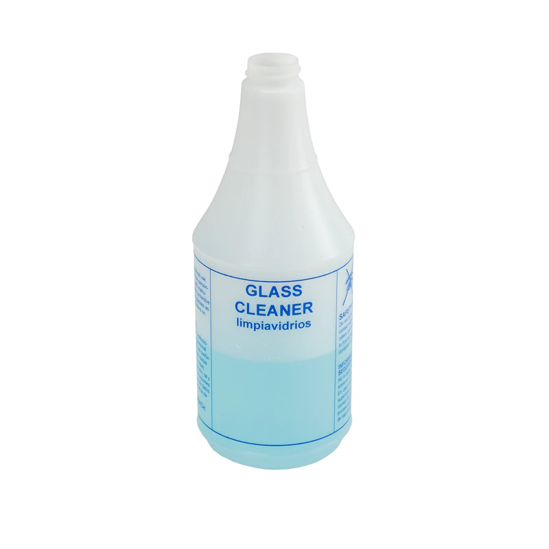 24 oz. HDPE Glass Cleaner Bottle with 28/400 Neck (Sprayer or Cap Sold Separately)