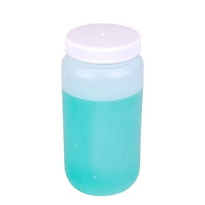 1/2 Gallon Nalgene™ HDPE Wide Mouth Bottle with 100mm Cap